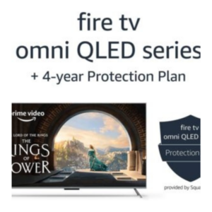 Amazon Fire TV 65″ Omni QLED Series 4K UHD smart TV + 4-Year Protection Plan