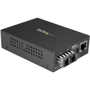 StarTech.com Singlemode (SM) SC Fiber Media Converter for 10/100/1000 Network