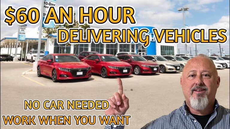  AN HOUR DELIVERING VEHICLES!(Easy side hustle)