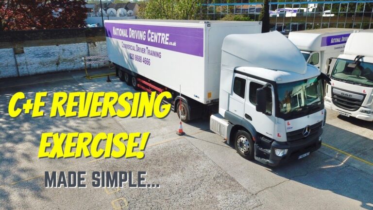 C+E | Class 1 Reversing exercise for the DVSA driving test – DRONE VIEW!