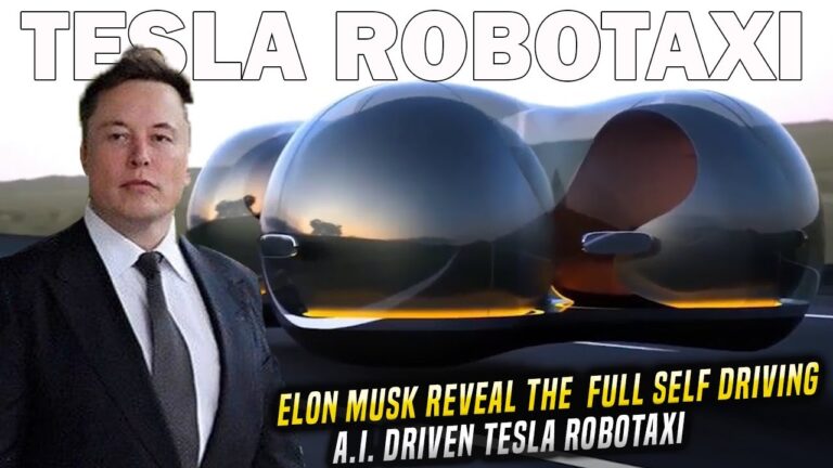 Elon Musk reveals the Full Self Driving  ROBOTAXI based on Tesla AI technology