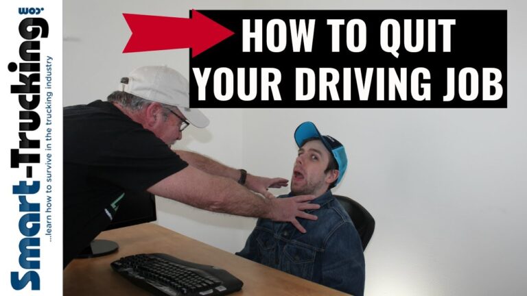 Quitting Your Truck Driving Job (With Style!)