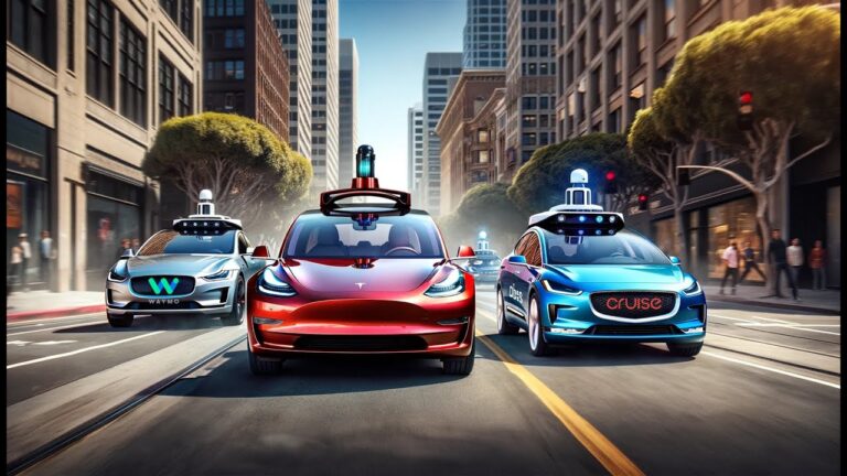 Self-Driving Race Across SF |  Tesla vs. Waymo vs. Cruise