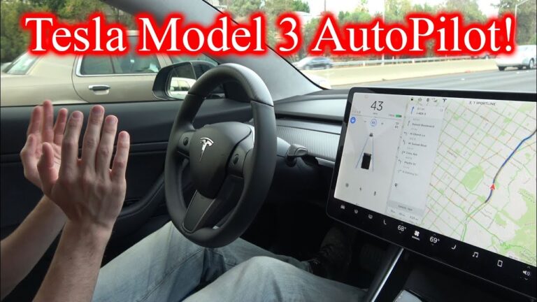 Tesla Model 3 AutoPilot! *How to Use it* Rainbow Road!