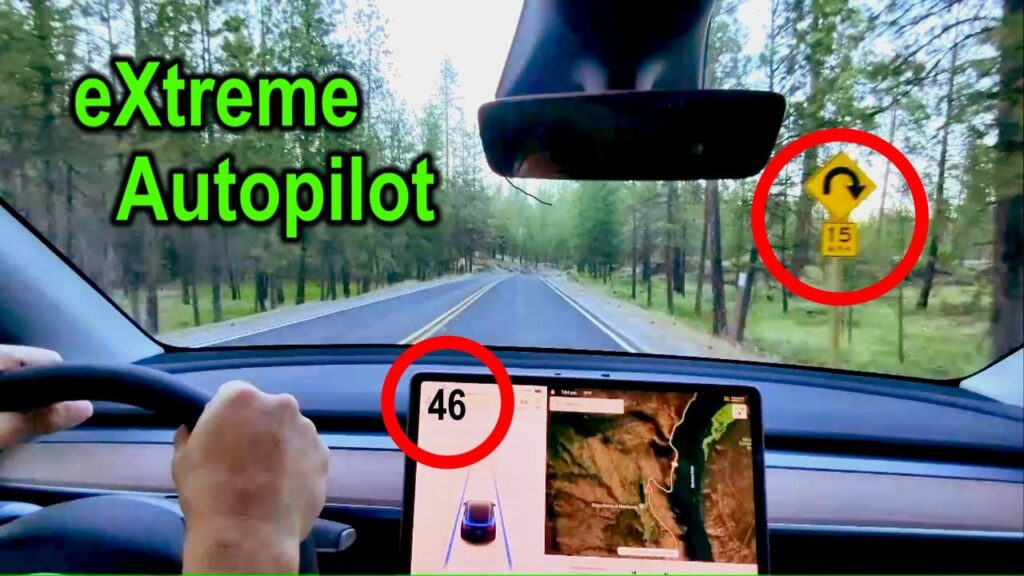 Tesla’s eXtreme Autopilot takes on tight turns along the lake