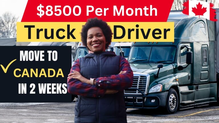 Truck Driving Jobs In Canada With Free Visa Sponsorship In 2023/2024 – Truck driver in Canada