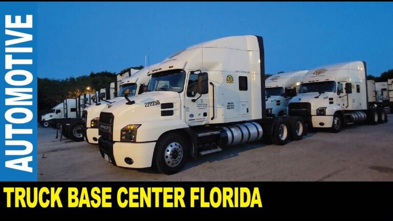 Truck base center in Florida trucking industry transportation freight logistic hub | Jarek in USA