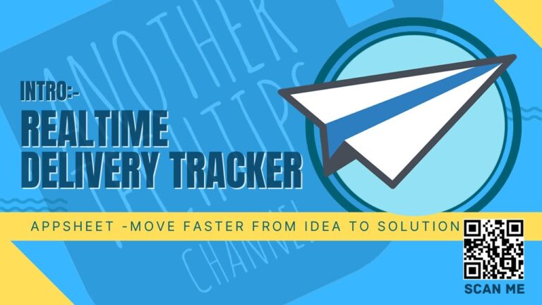 Introducing ATT Real Time Delivery Tracker: Streamline Your Delivery Process with AppSheet