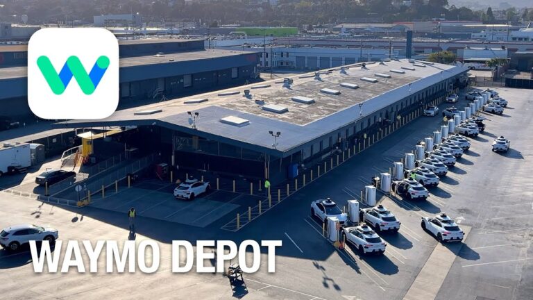 Behind the Scenes at Waymo Driverless Taxi Depot