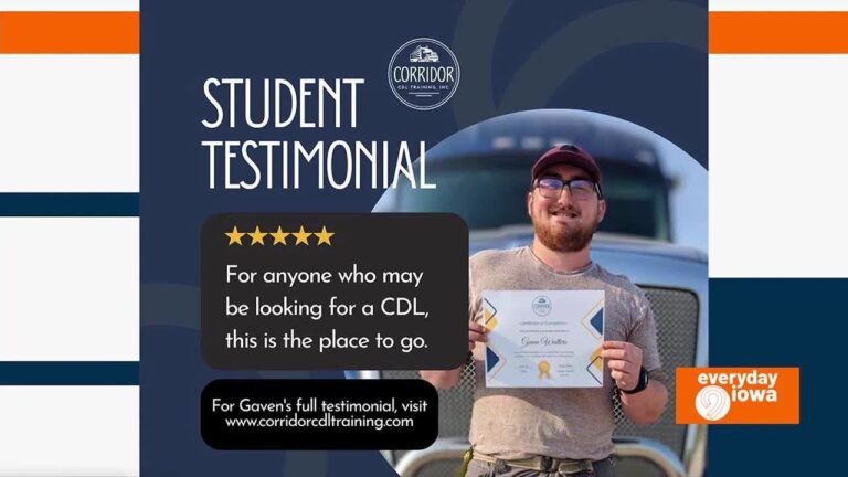 Everyday Iowa – Corridor CDL Training, INC. || Sponsored Content