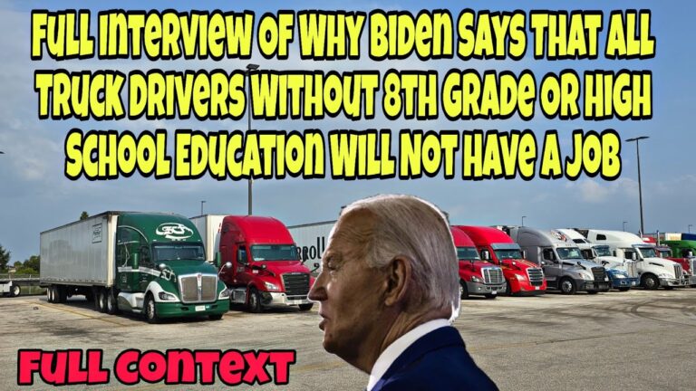 Full Video Of Leaked Soundbite Of Biden Stating That Truckers Will Not Have A Job 🤯