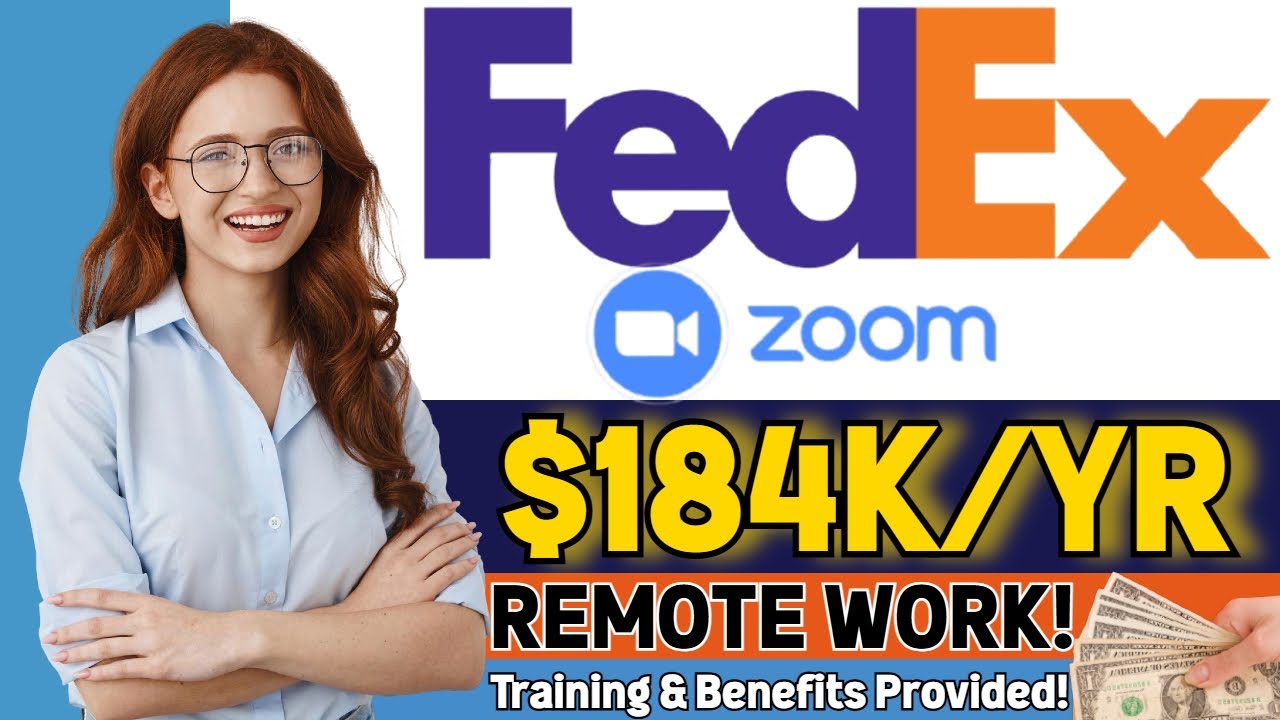 High Paying Remote Jobs 2025 ] FedEx & Zoom Hiring Up to 4K! | WFH Jobs