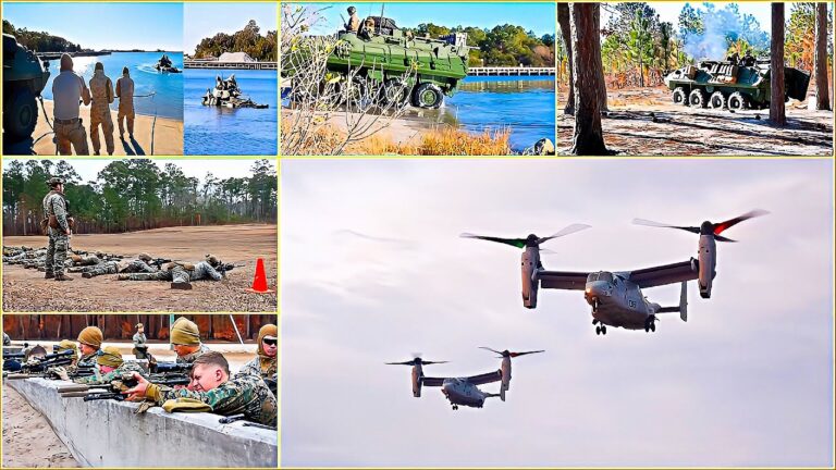 MARINES BOARD MV-22B Osprey for EXERCISE at Camp Lejeune! MARINES BOARD MV-22B Osprey for EXERCISE at Camp Lejeune!