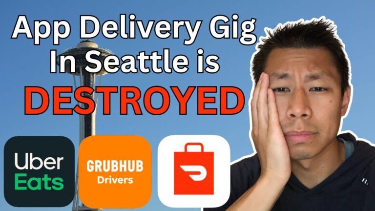 New Seattle Rules for App Delivery is Making Drivers POOR || 8 Hours Drive Along