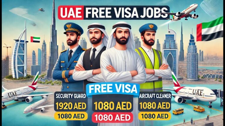 UAE Free Visa Jobs for Pakistanis | Security Guard, Airport Loader & Aircraft Cleaner