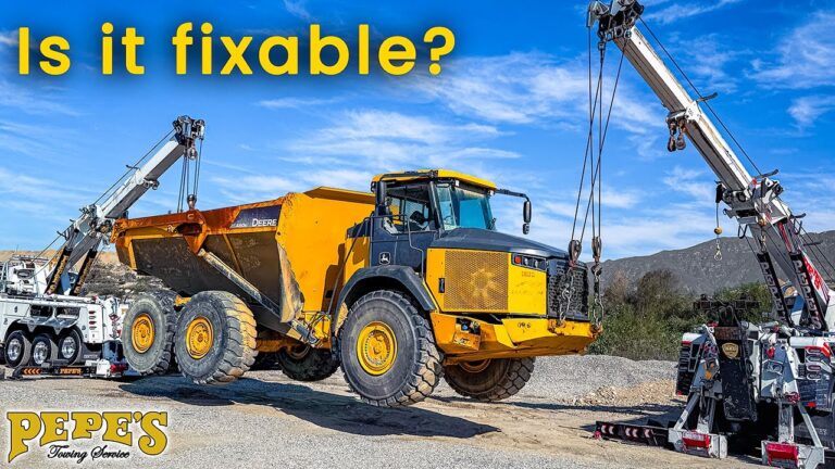We Lifted a Totaled Monster Dump Truck! We Lifted a Totaled Monster Dump Truck!