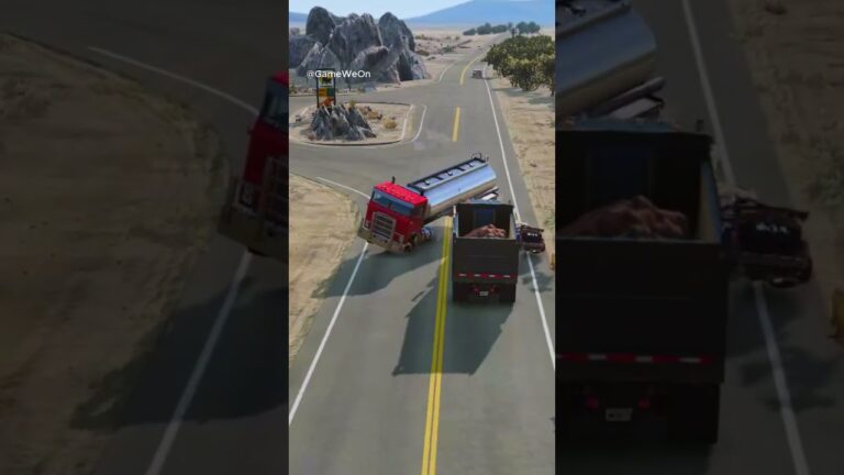Wild Truck Driving On Desert Roads With Crazy Crashes Wild Truck Driving On Desert Roads With Crazy Crashes