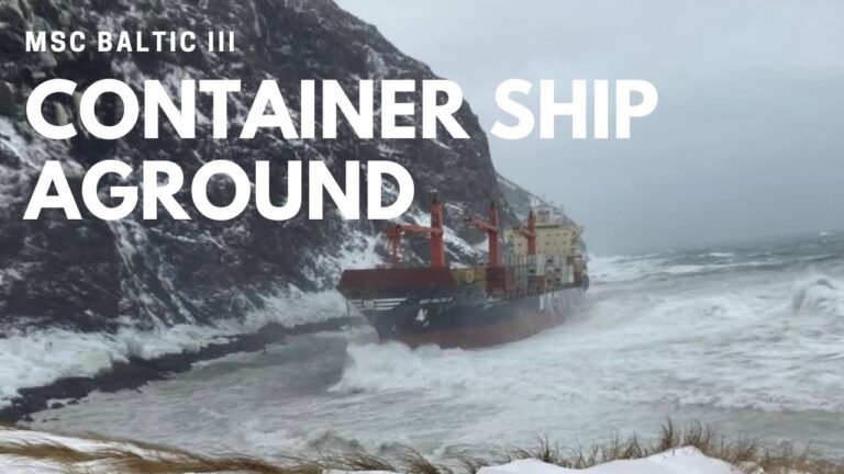Container ship MSC Baltic III drifts ashore Container ship MSC Baltic III drifts ashore