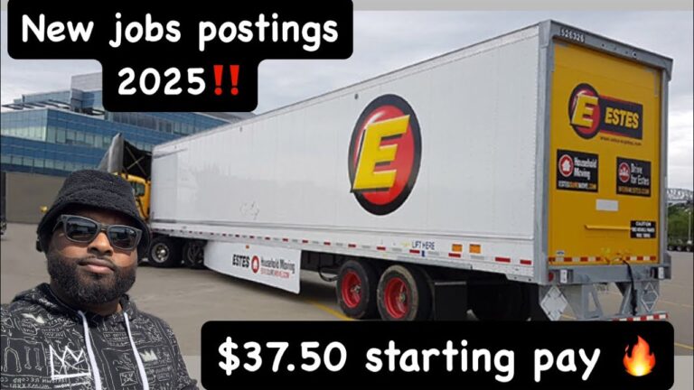Estes Express Lines just posted some insane local trucking jobs for 2025‼️