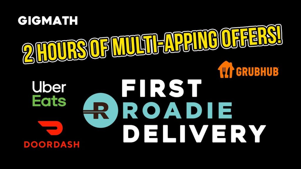 First Roadie Delivery! 2 HOURS DoorDash Driver 2024, Uber Eats Driver 2024, Grubhub Driver 2024
