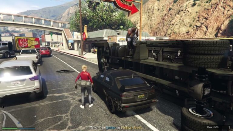 Fleeca Job Bank Heist: Truck Chaos Ensues! Fleeca Job Bank Heist: Truck Chaos Ensues!