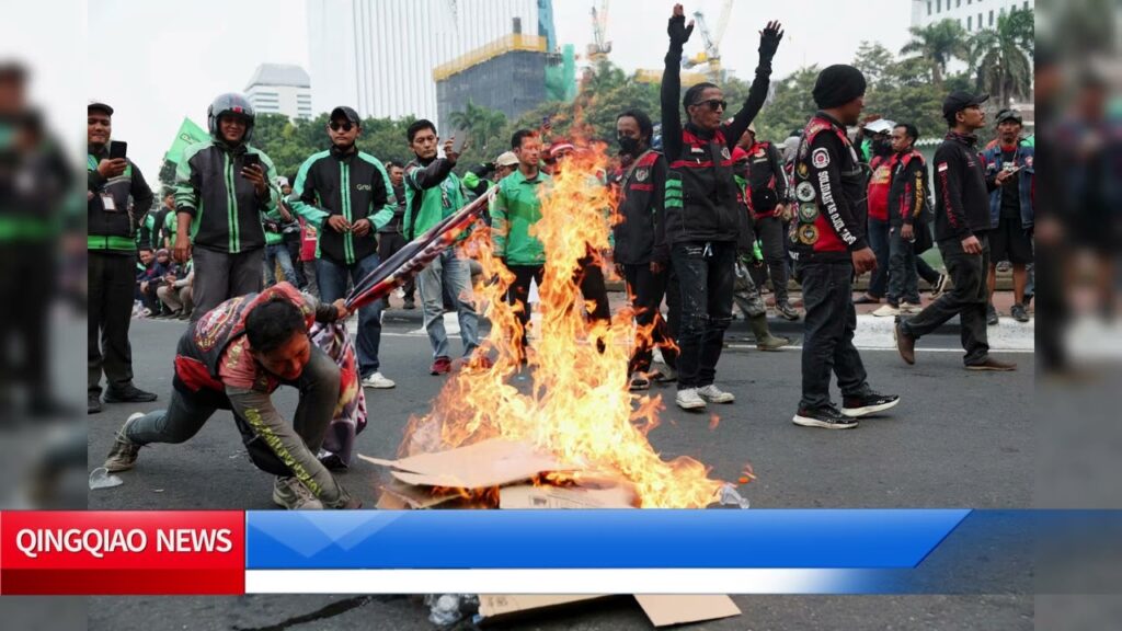 Indonesian Ride-Hailing Drivers Stage Protests, Sep. 3
