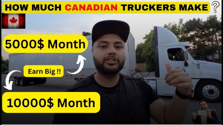 Truck Driver Pay in Canada || What You Can Earn Weekly & Monthly.