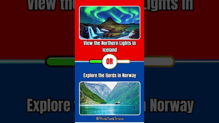 Would You Rather: Travel the World Edition! 🌍✈️ Would You Rather: Travel the World Edition! 🌍✈️
