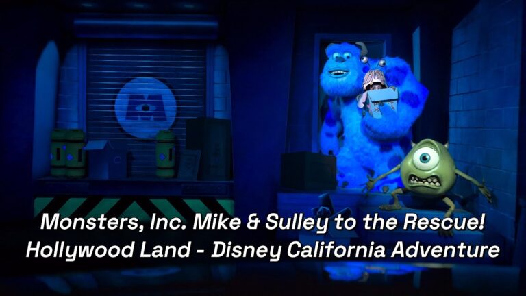 Monsters, Inc. Mike & Sulley to the Rescue! 4K – Hollywood Land – Disney California Adventure Park