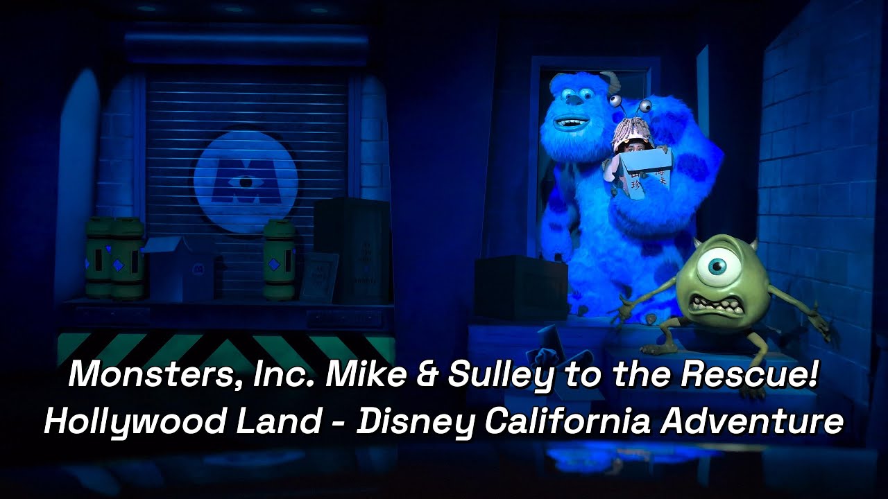 Monsters, Inc. Mike & Sulley to the Rescue! 4K – Hollywood Land – Disney California Adventure Park
