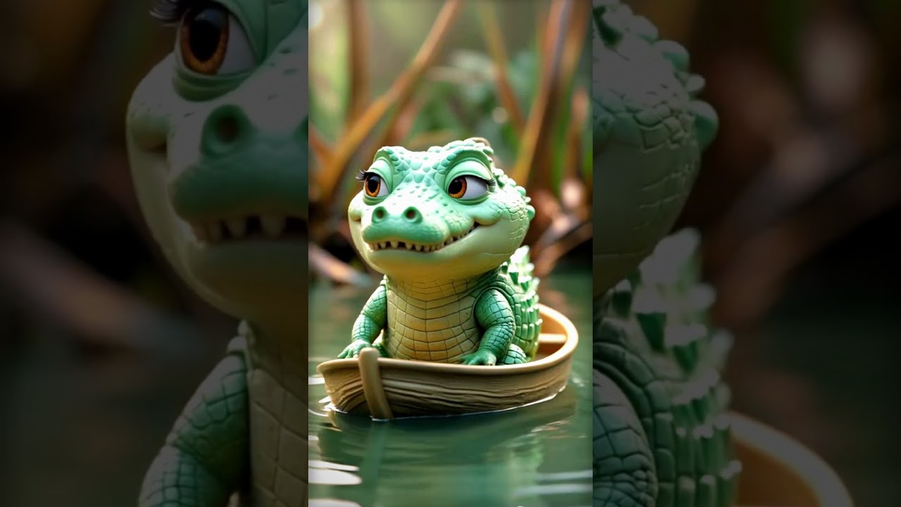 This Baby Crocodile on a Tiny Boat Will Melt Your Heart!