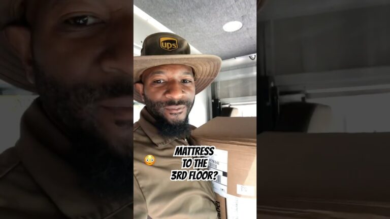 This UPS Driver Needs Help With a 50 Pound Package on Third Floor!