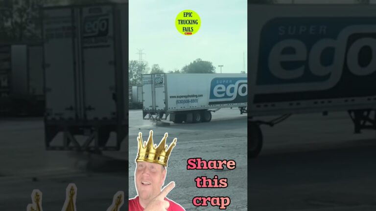 WHO ELSE BUT EGO? #derderder#epictruckingfails#goshdarnmess#truckdrivers#trucking#prayers#cdl