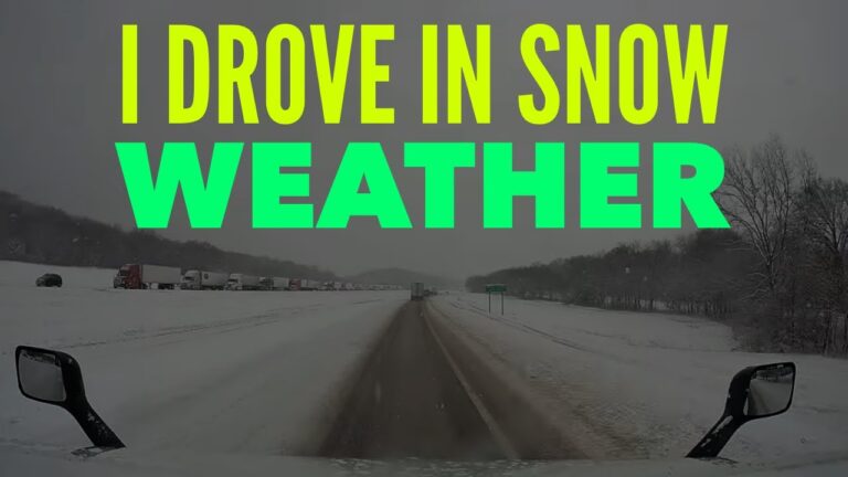 Walmart Truck Driver Week 2 of 2025 – First Time Driving In Snow