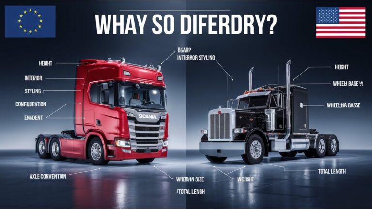 Why American and European Trucks Are So Different?