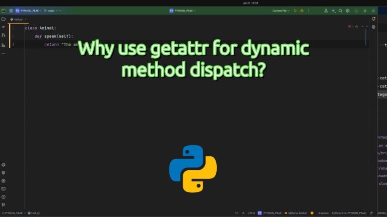 Why use getattr for #dynamic method dispatch? Master #dynamic Method Calls in Python with getattr!