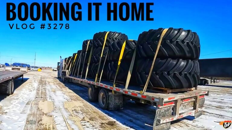 BOOKING IT HOME | My Trucking Life | Vlog #3278