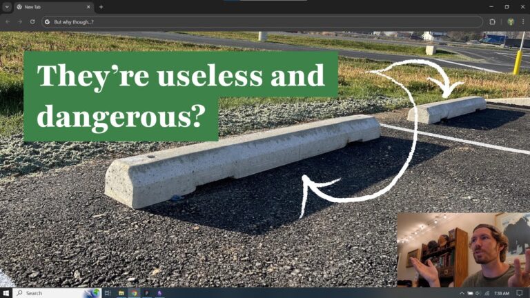 Concrete Wheel Stops and Other Fun Traffic Calming Things Concrete Wheel Stops and Other Fun Traffic Calming Things