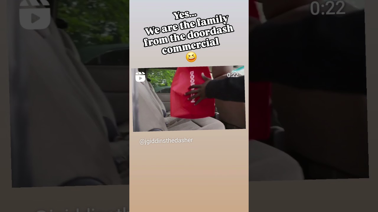 Doordash Commercial #jgiddinsfamily