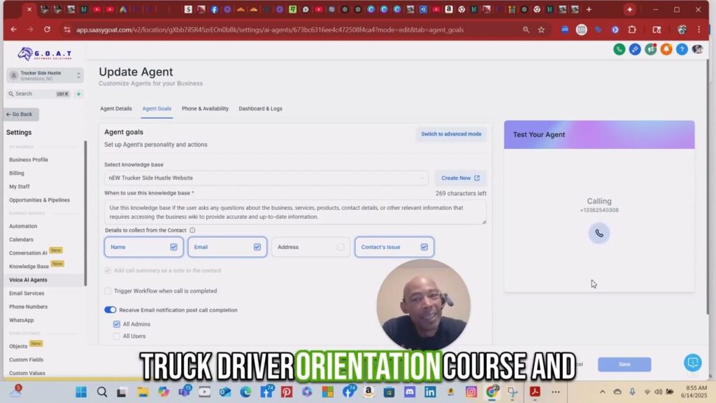 GoHighlevel For Truckers – Setting up Phone Number and Testing AI Voice