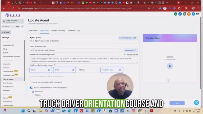 GoHighlevel For Truckers – Setting up Phone Number and Testing AI Voice