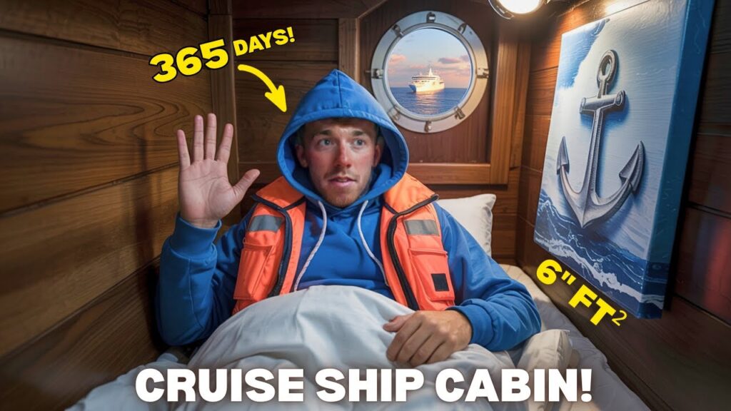 I LIVE in a 6 SQUARE FEET Cruise Ship CABIN!