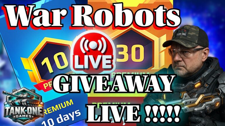 LIVE 🔴 War Robots MASSIVE Premium Giveaway – Claim Yours NOW!
