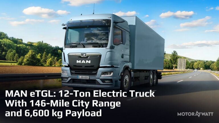 MAN eTGL: 12-Ton Electric Truck With 146-Mile City Range and 6,600 kg Payload
