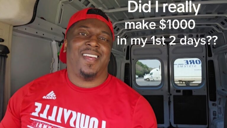 My First Load As Owner Operator In The Cargo/Sprinter Van Business!!!