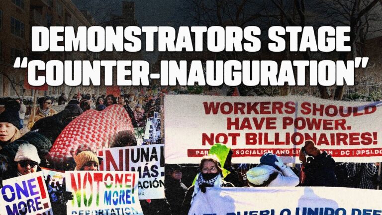 NYC stages “counter-inauguration” on first day of Trump presidency
