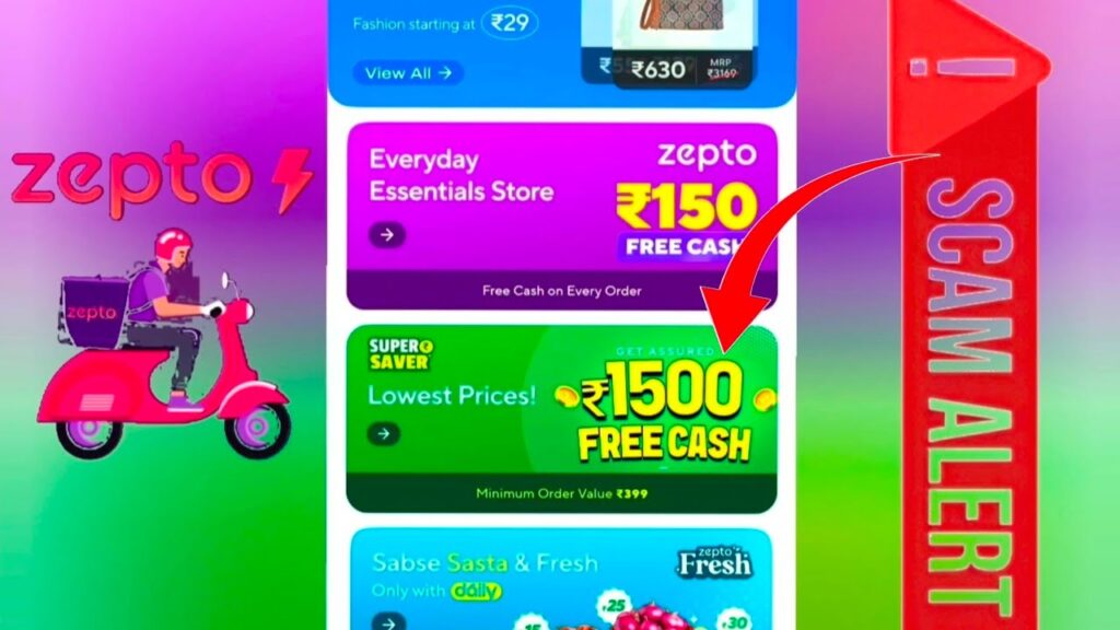 Zepto biggest scam | Free 1500 cash Zepto | How to get Zepto free cash | 1500 free cash nhi mila