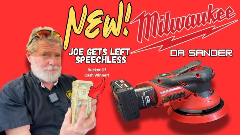 New Milwaukee DA Sander : Joe's AllStar Tools. Joe is left speechless…