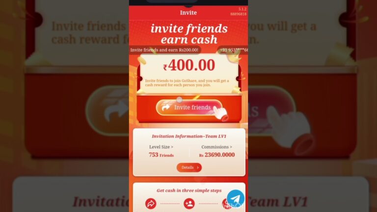 best earing app / go share without investment earing app /real money #earnmoney #earn #trending